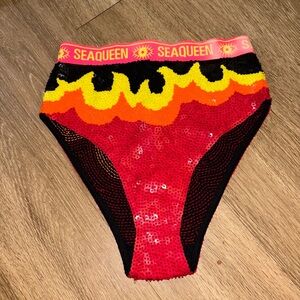Seaqueen Red and Yellow Bikini Bottom box t